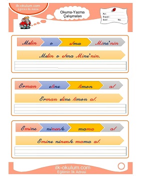 Çocuklar İçin M sesi Çalışma Sayfaları 